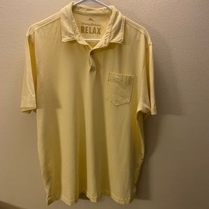 Tommy Bahama Relax polo style shirt yellow